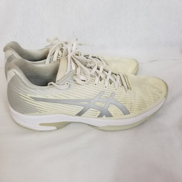 ASICS Solution Speed FF Ribbed Rubber Upper Walking Shoe Off White Size 8 ~ 4398 - Picture 4 of 9